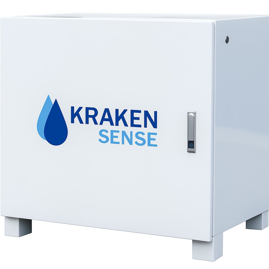 Kraken qPCR cabinet with the KrakenSense logo